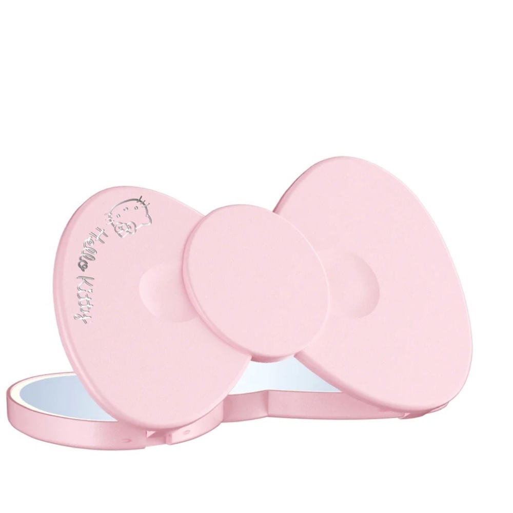Hello Kitty® Bow shaped LED pink Compact Mirror new
